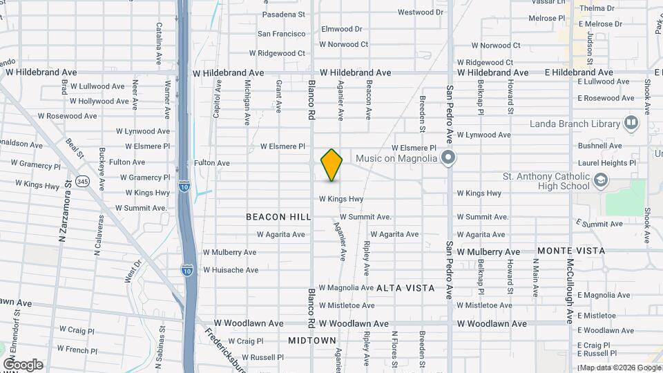814 W Gramercy Pl Map and Location Details