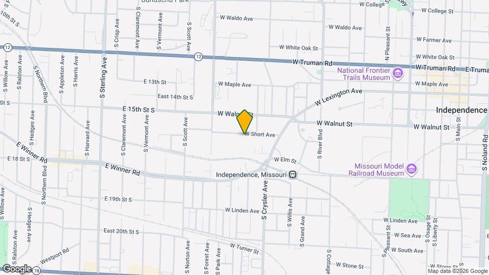 1417 W Short Ave, Unit B Map and Location Details