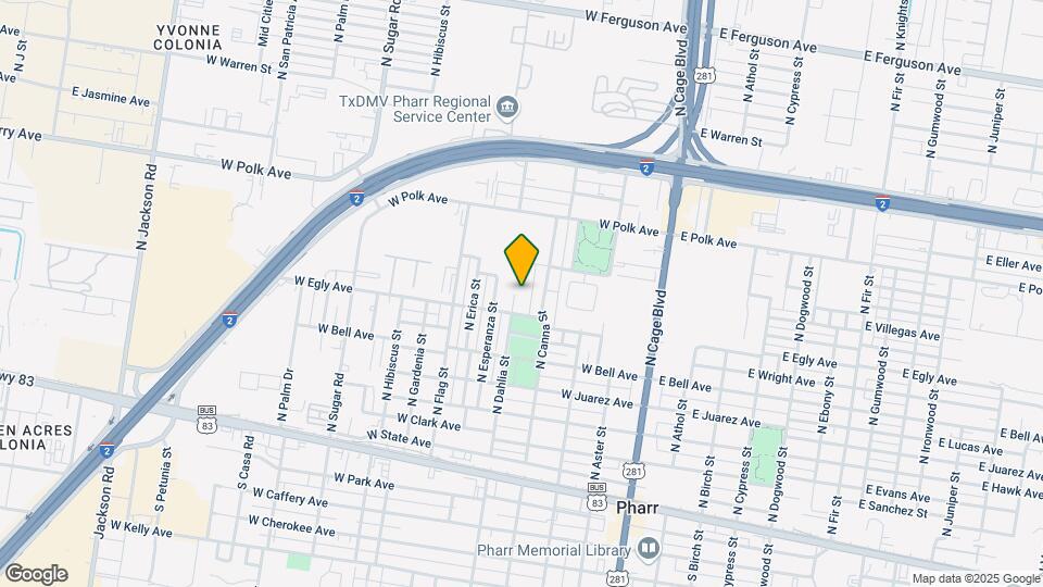 730 N Dahlia St Map and Location Details
