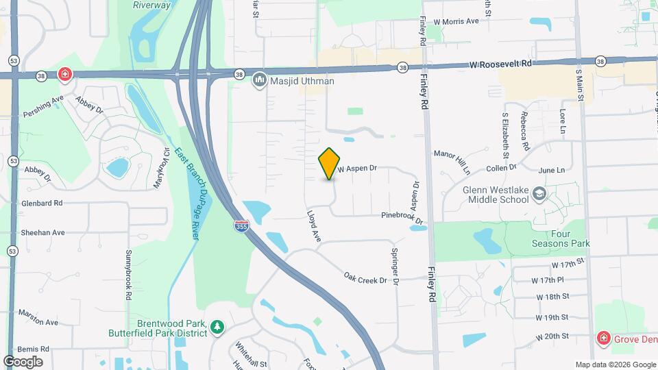 926 W Aspen Dr Map and Location Details