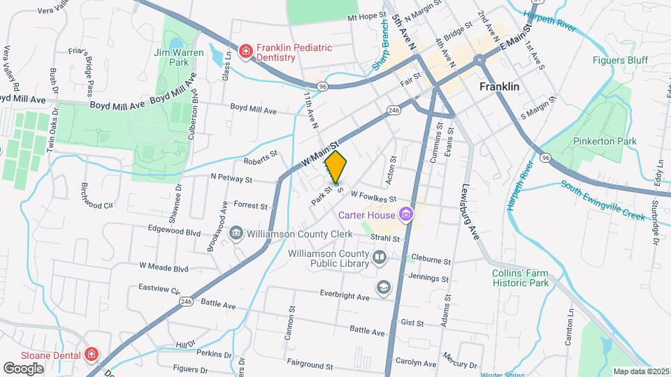 1103 Park St Map and Location Details