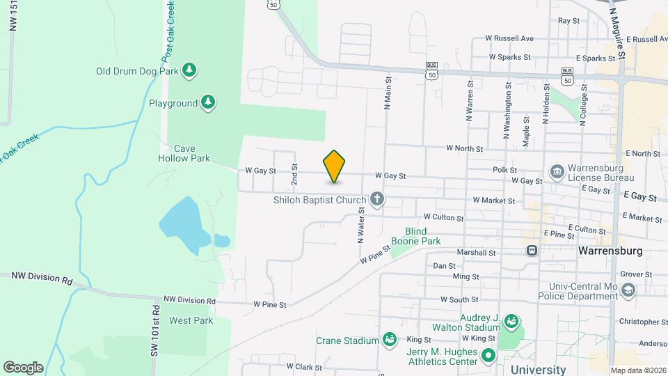 613A W Market St Map and Location Details