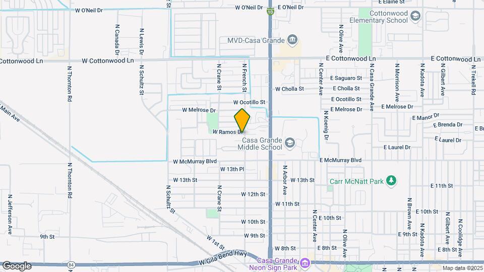 Embers Mobile Home Trailer Park Mapa y Detalles de la Ubicación