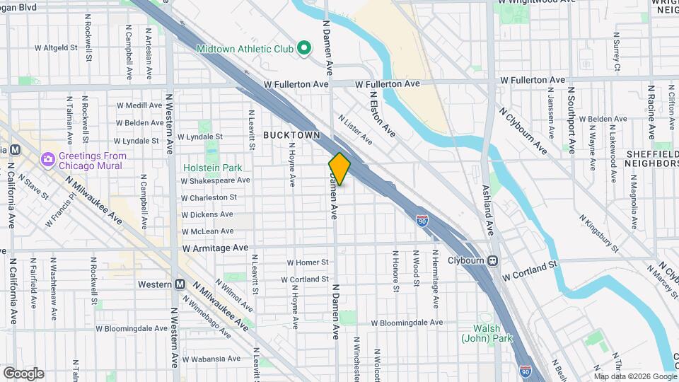 2119 N Damen Ave Mapa y Detalles de la Ubicación