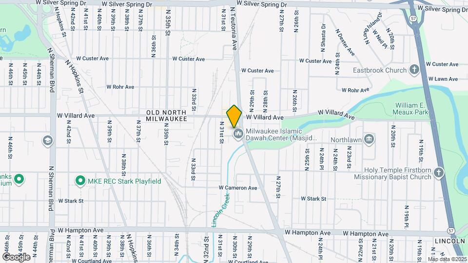 3018 W Eggert Pl. Map and Location Details