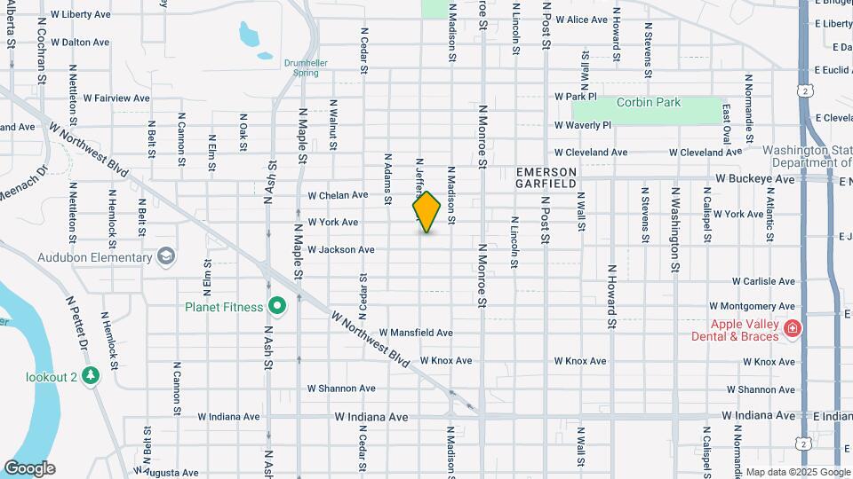 1128 W Jackson Ave Map and Location Details