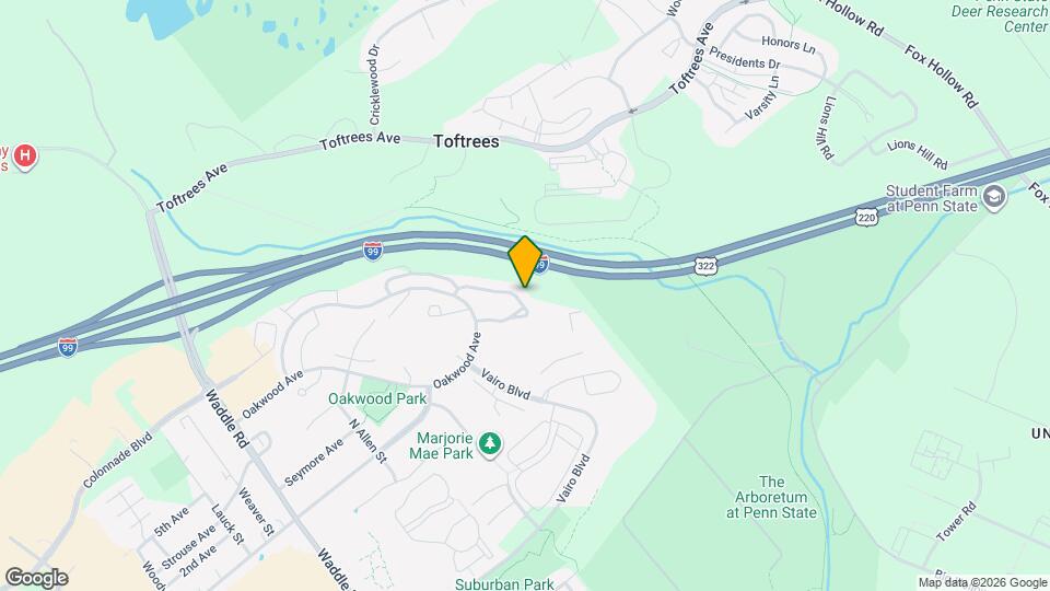 634 Oakwood Ave Map and Location Details