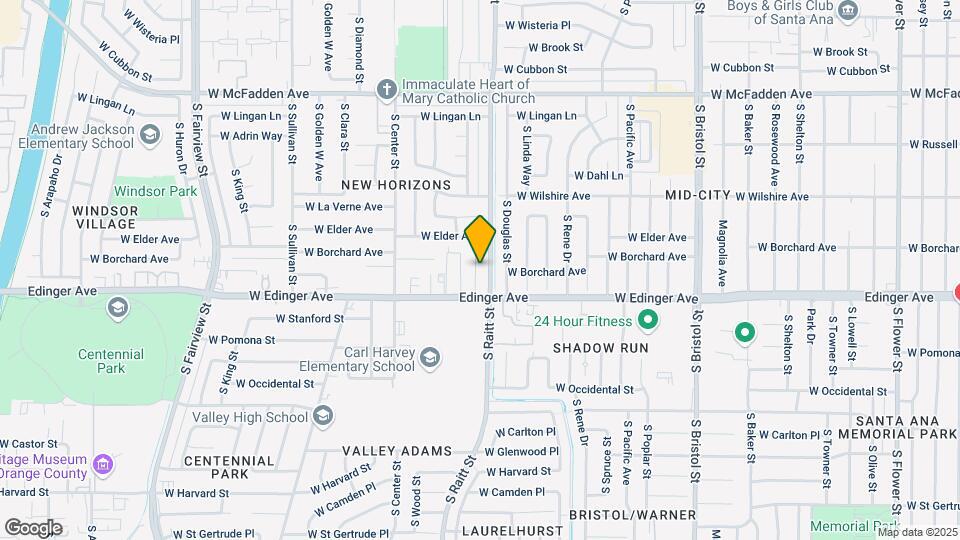 1434 S Raitt St Map and Location Details