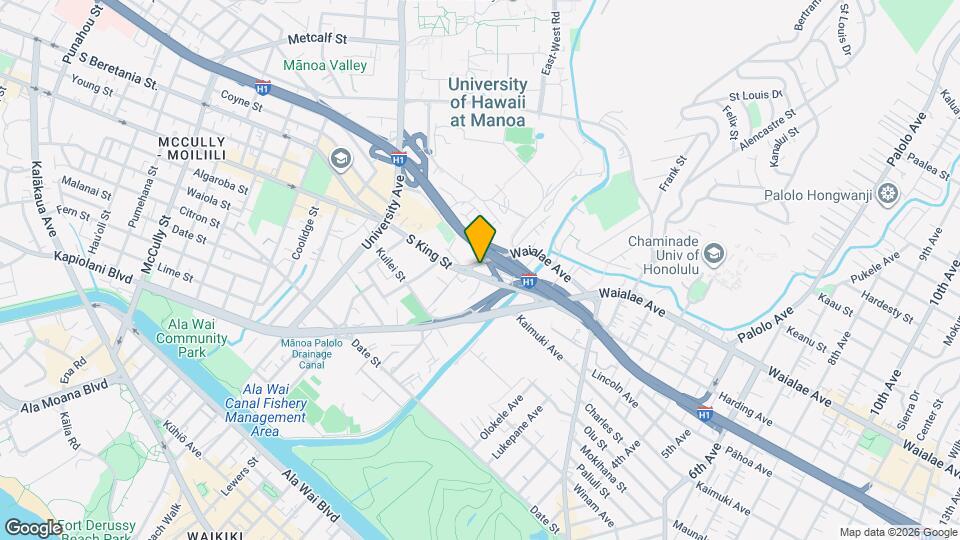 2721 Waialae Ave Map and Location Details