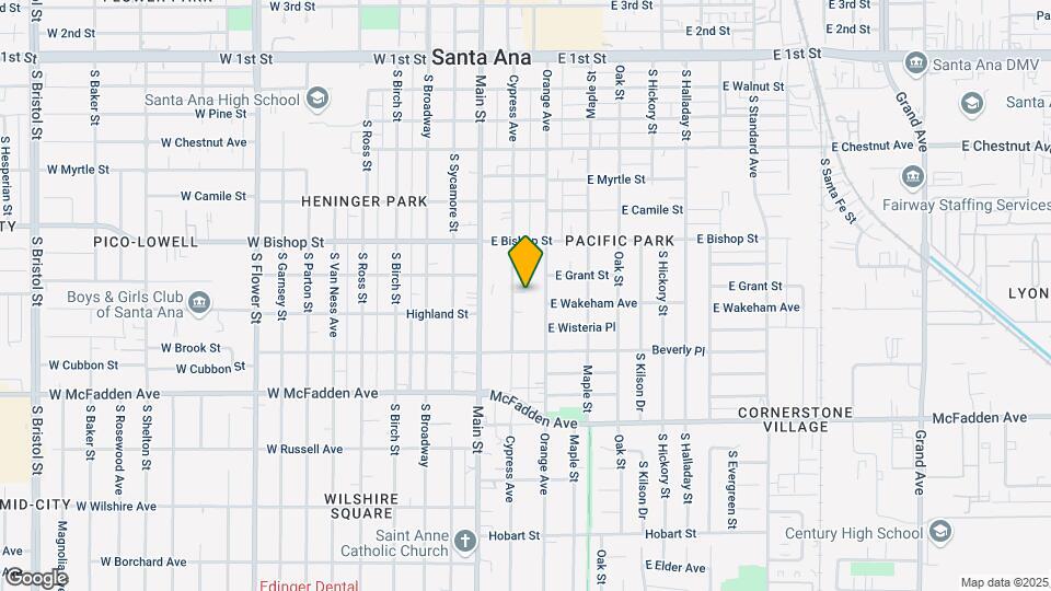 819 Cypress Ave Map and Location Details