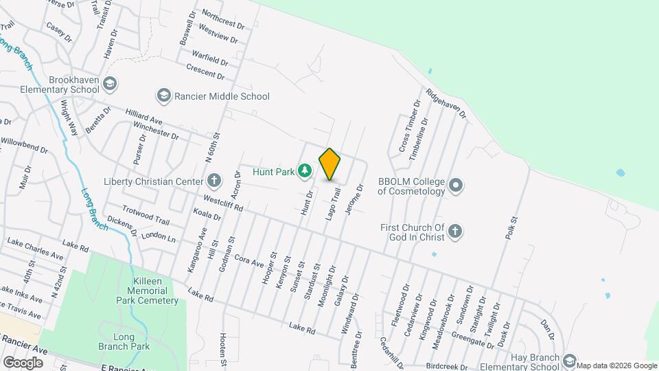 2307 Lago Trail Map and Location Details