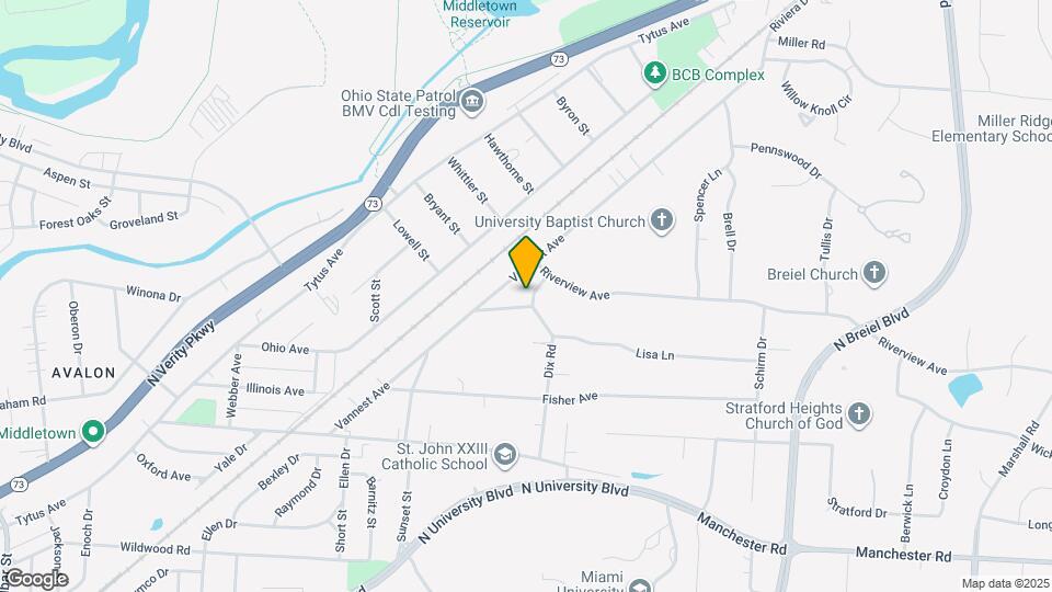 1900 Dix Rd Map and Location Details