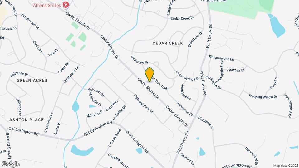 1665 Cedar Shoals Dr Map and Location Details