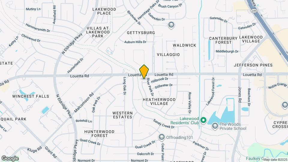11942 Hillbrook Dr Map and Location Details