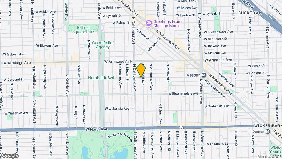 1856 N Fairfield Ave Map and Location Details