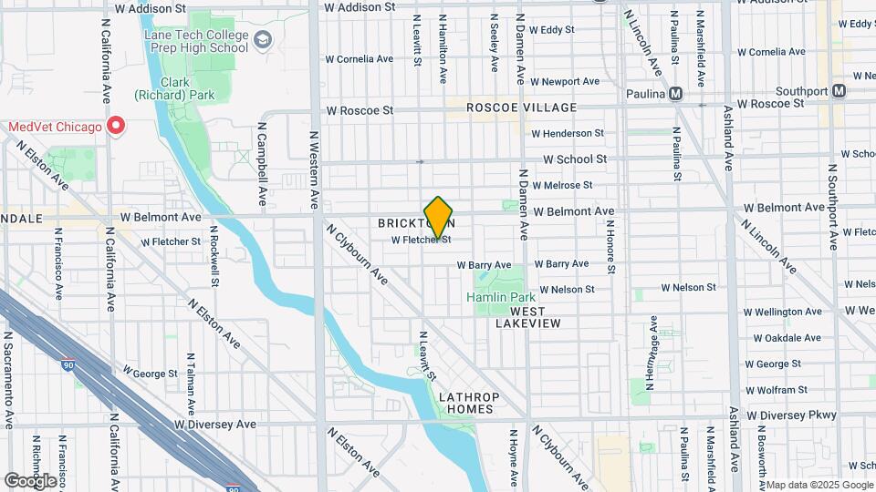 2141-2145 W Fletcher St Mapa y Detalles de la Ubicación