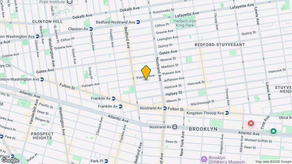 133 Jefferson Ave Map and Location Details