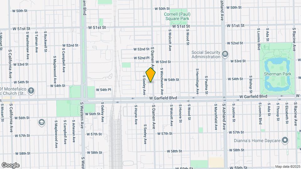 5412 S Damen Ave Map and Location Details