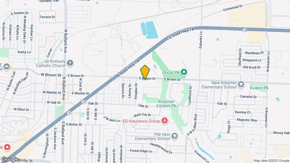 830 E Brown St Map and Location Details