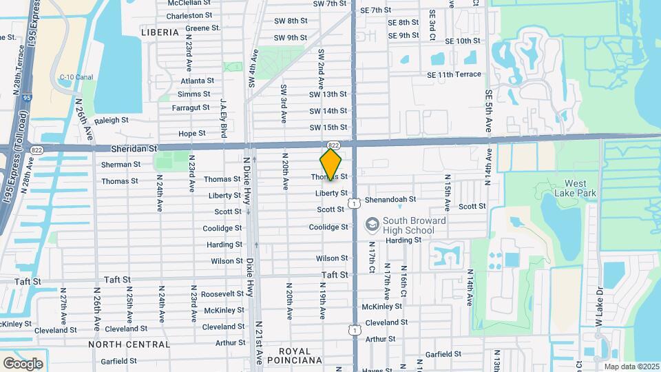 1845 Liberty St Map and Location Details