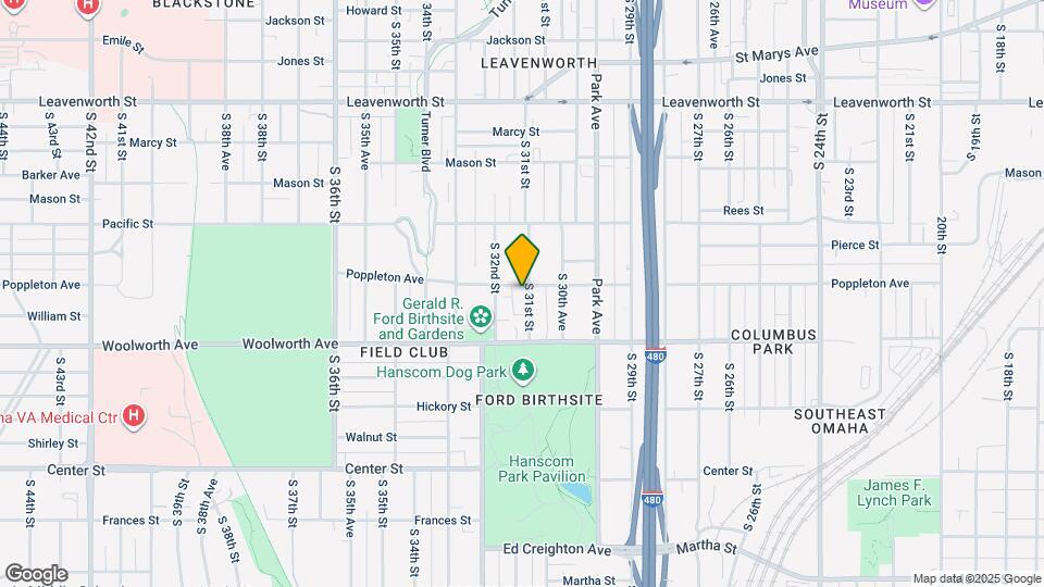 1306 S 31st St Map and Location Details