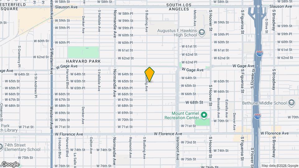 1150 W 65th St Mapa y Detalles de la Ubicación