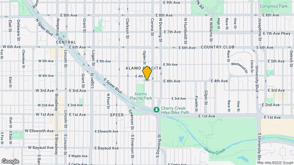 384 N Ogden St Map and Location Details