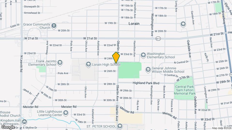 2400 Oberlin Ave Map and Location Details