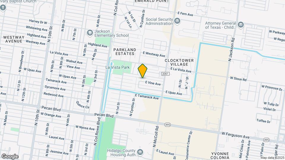 219 E Vine Ave Map and Location Details