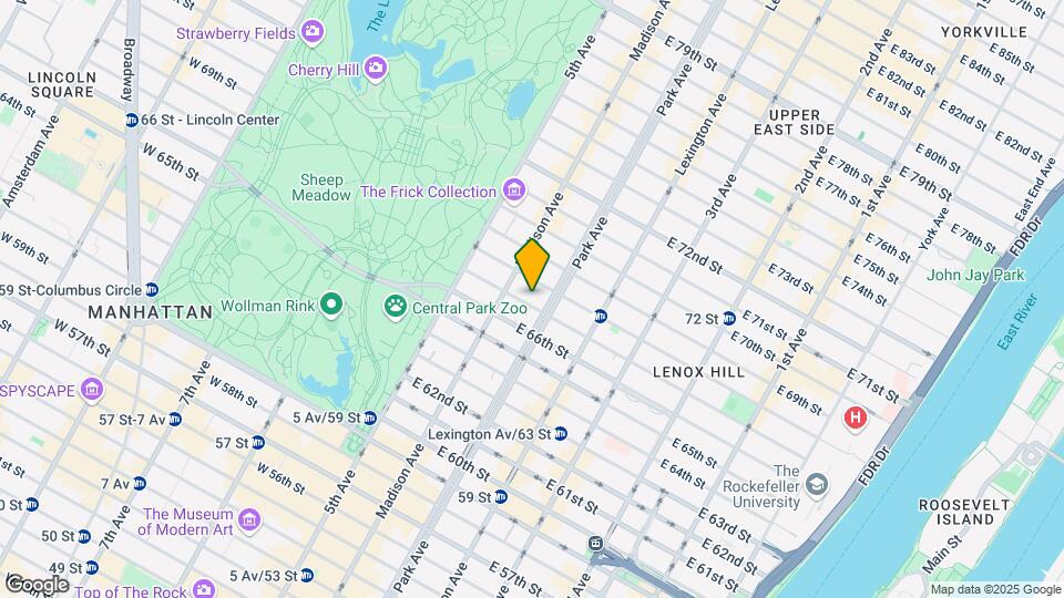 47 E 67th St Map and Location Details