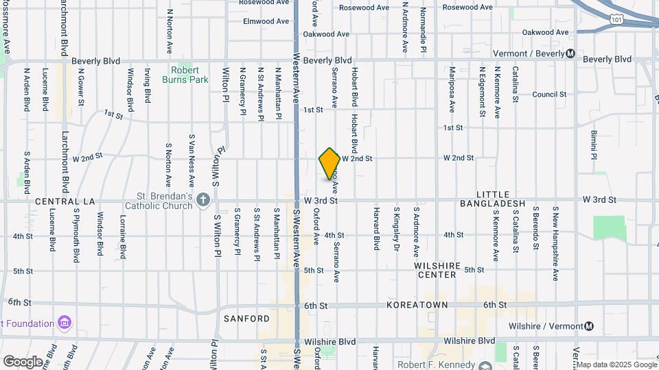 241 S Serrano Ave Map and Location Details