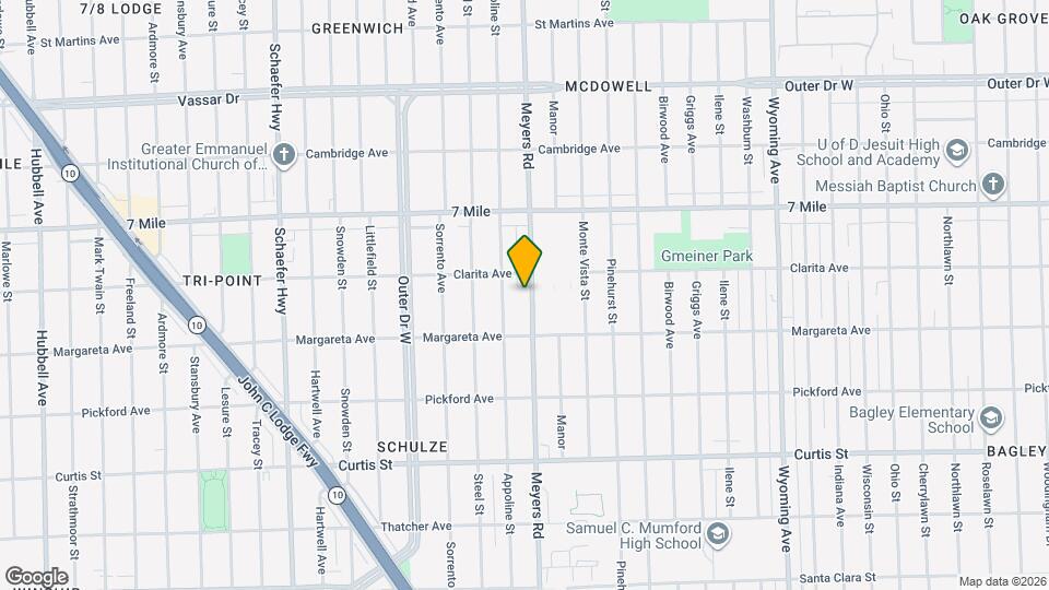 18675 Meyers Rd Map and Location Details