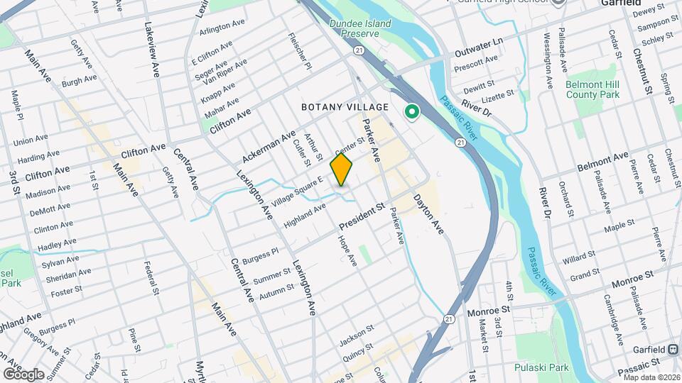 102 Highland Ave Map and Location Details