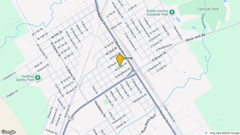 205 W Evans St Map and Location Details