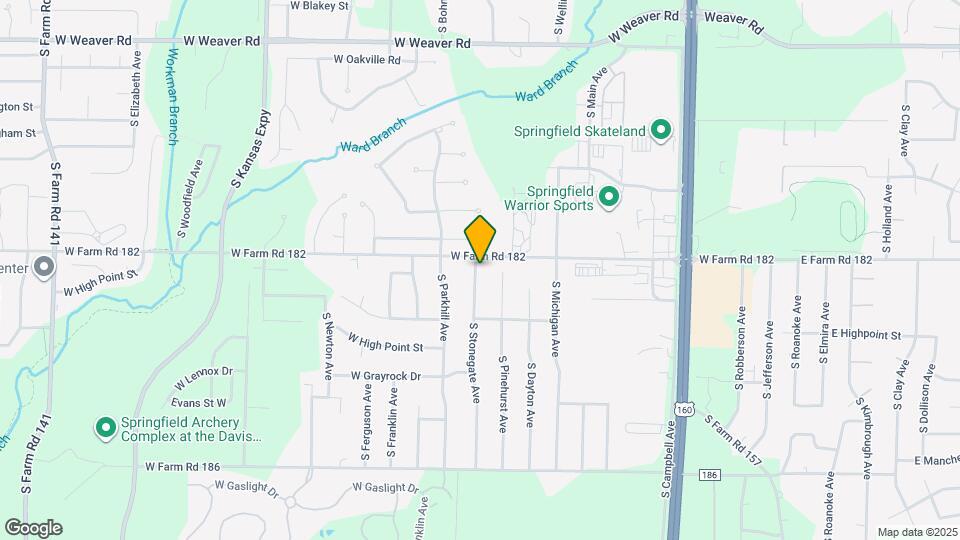 5424 S Stonegate Ave Map and Location Details