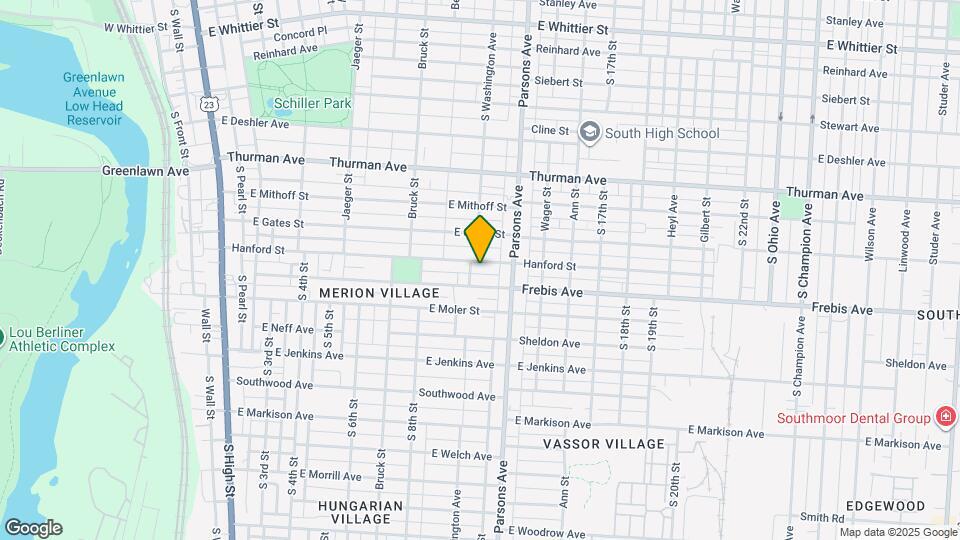 409 Hanford St Map and Location Details