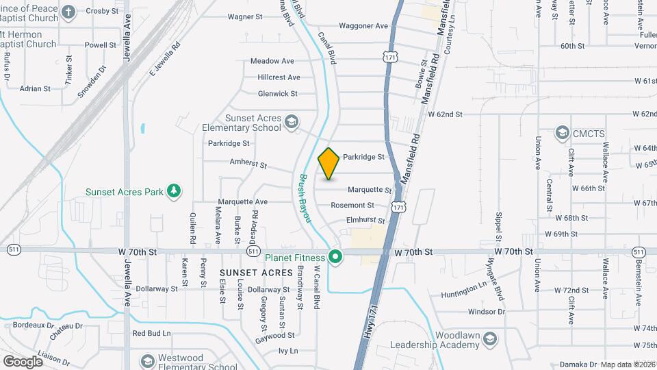 2786 Marquette St Map and Location Details