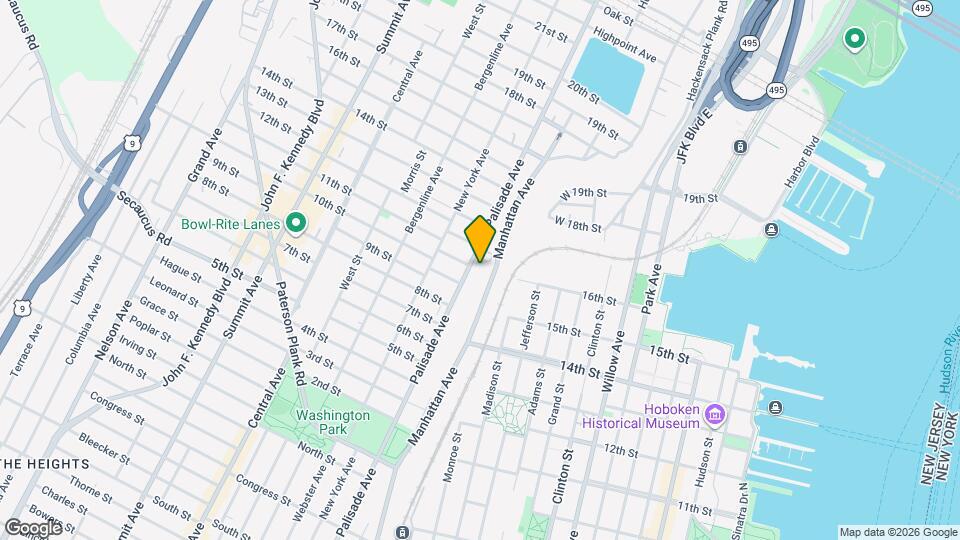 1000 Palisade Ave Map and Location Details