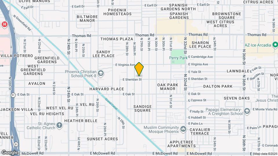 2830 E Sheridan St Map and Location Details