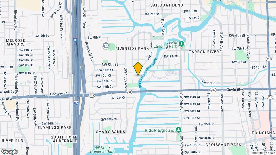 1030 SW 14th Terrace Map and Location Details