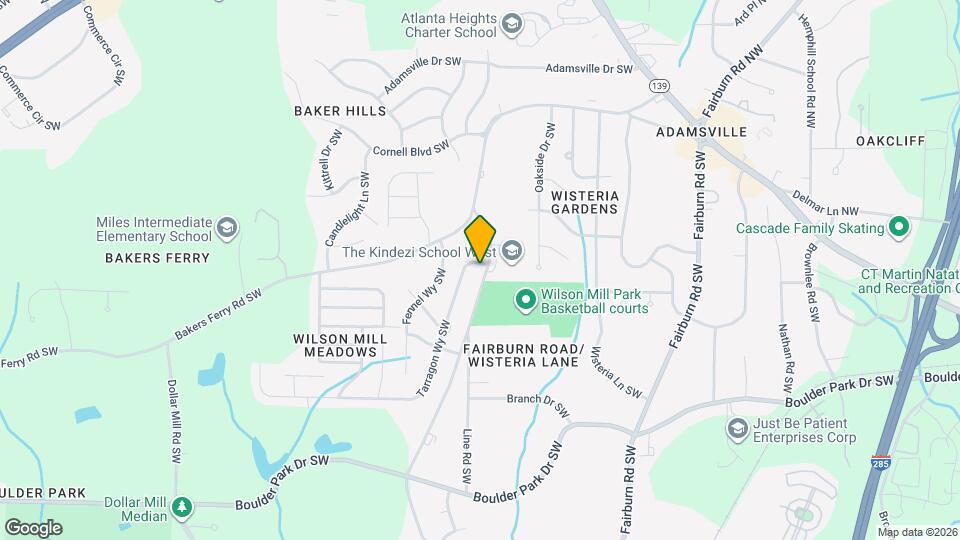 295 Wilson Mill Rd SW Map and Location Details