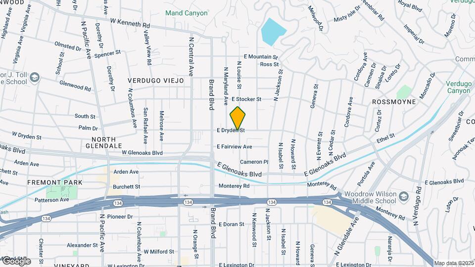 1019 N Louise St Mapa y Detalles de la Ubicación