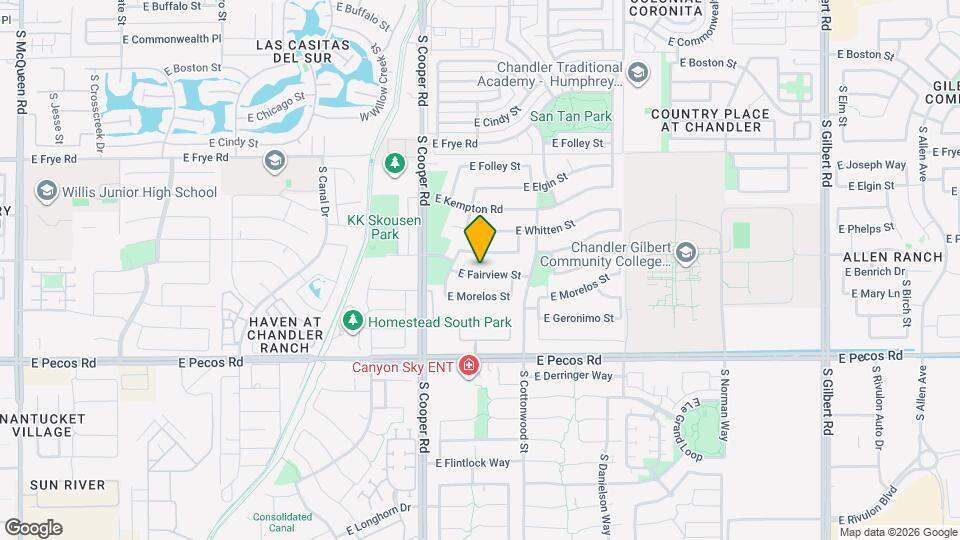 2130 E Fairview St Map and Location Details