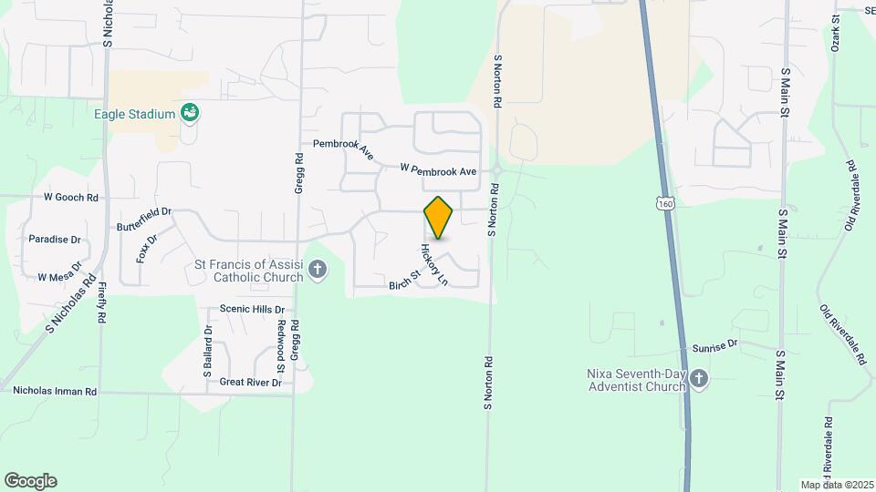 850 W Hickory Nut Ct Map and Location Details