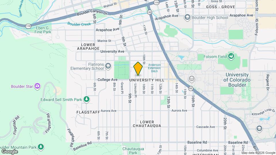 951 College Ave Map and Location Details