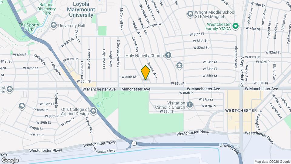 8536 McConnell Ave Map and Location Details