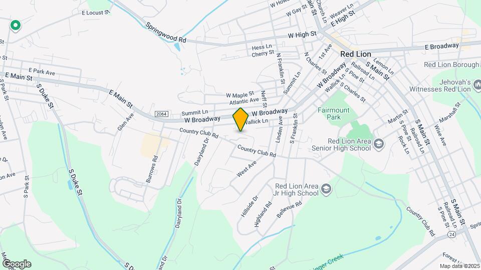 615 Country Club Rd Map and Location Details