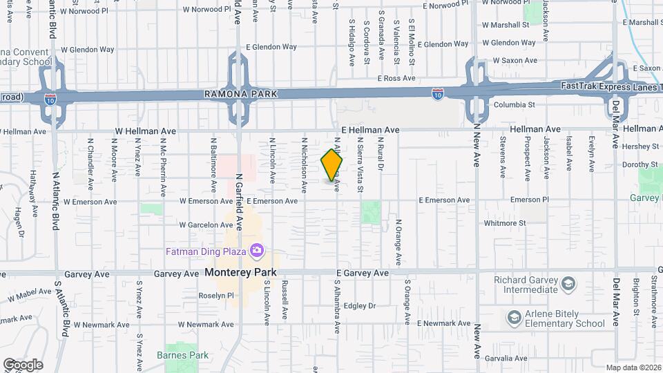 417 N Alhambra Ave Map and Location Details