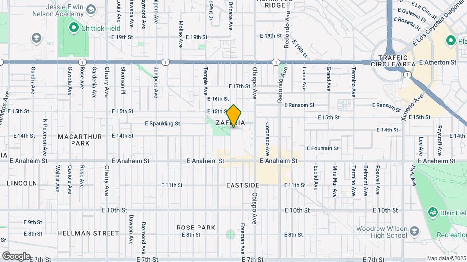1414 Orizaba Ave Map and Location Details