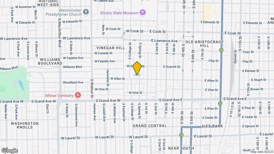 201 W Allen St Map and Location Details